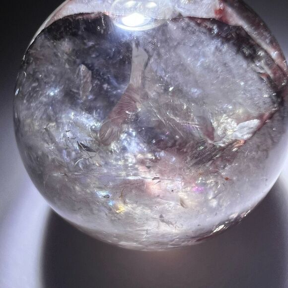 Fire Quartz Crystal Marble Sphere (3) - Picture 7 of 13